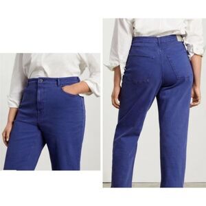NWT Everlane The Way High Jean straight leg in blue